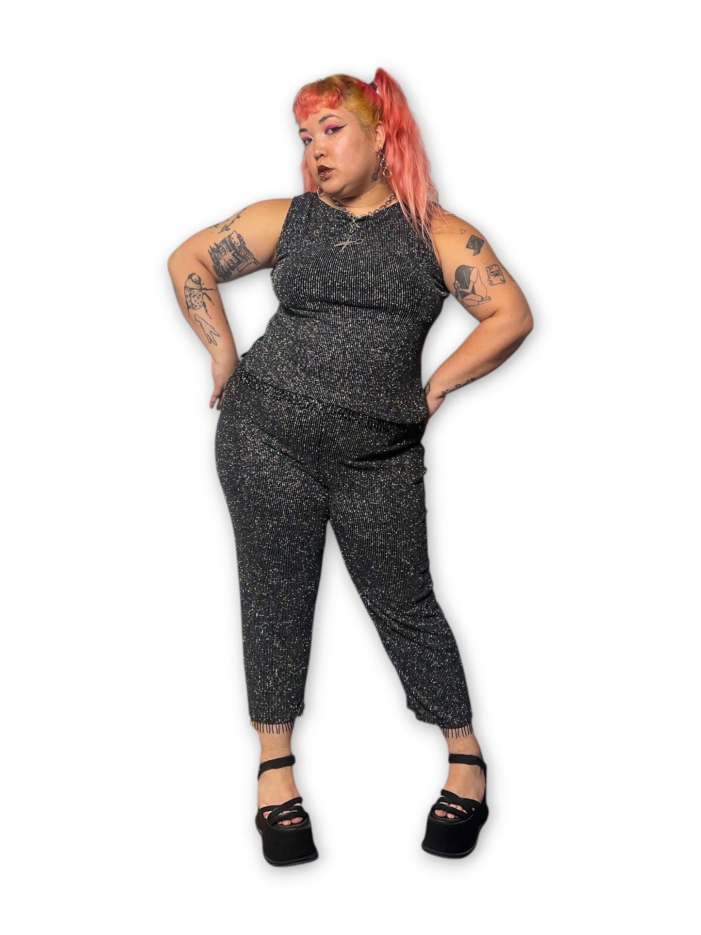 90’s Goth Glam 2-Piece Set (XL/1X)