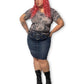 Y2K/Modern Dark Wash Denim Skirt (1X)
