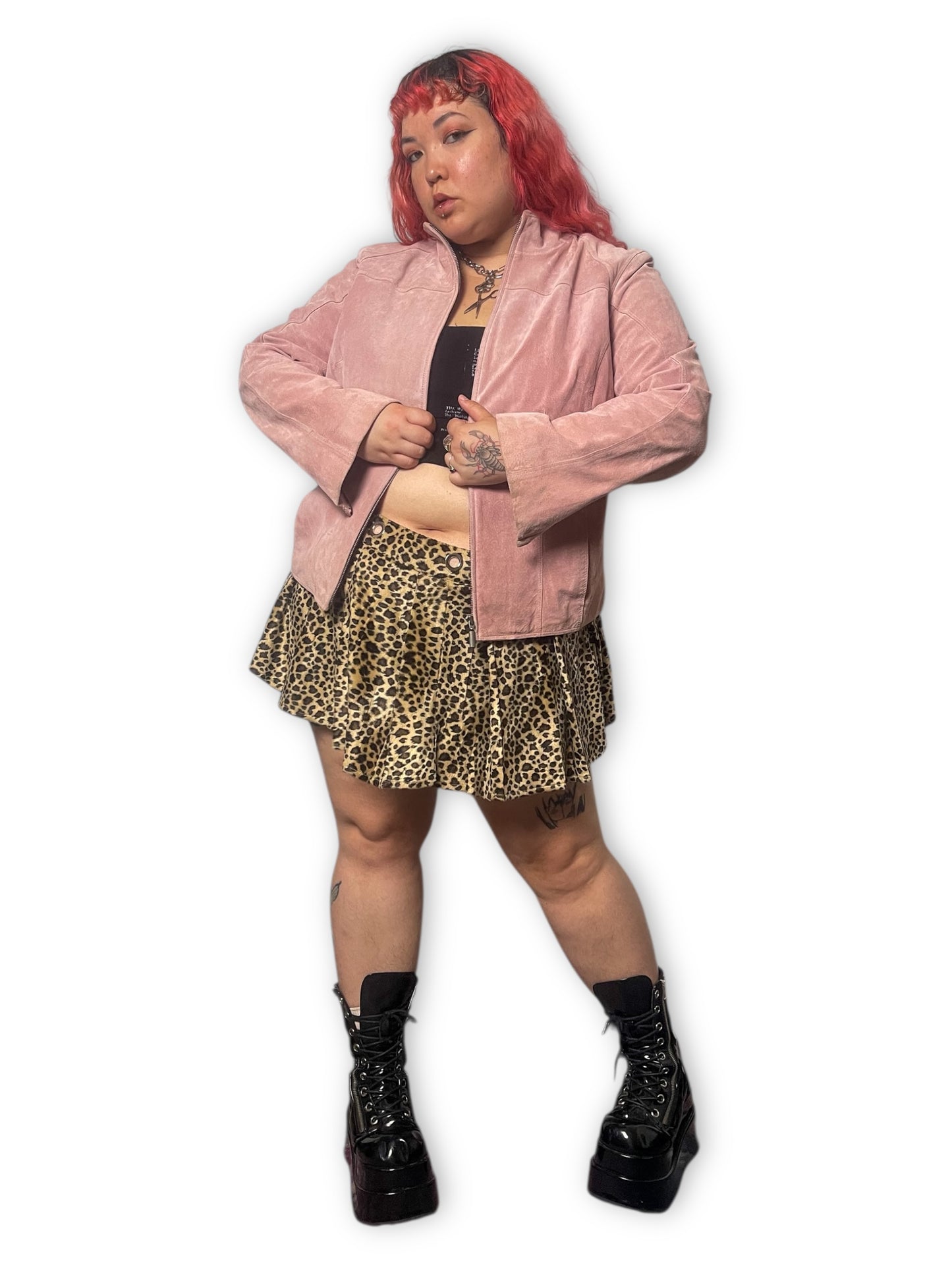 90’s Suede Leather Blazer (1X)
