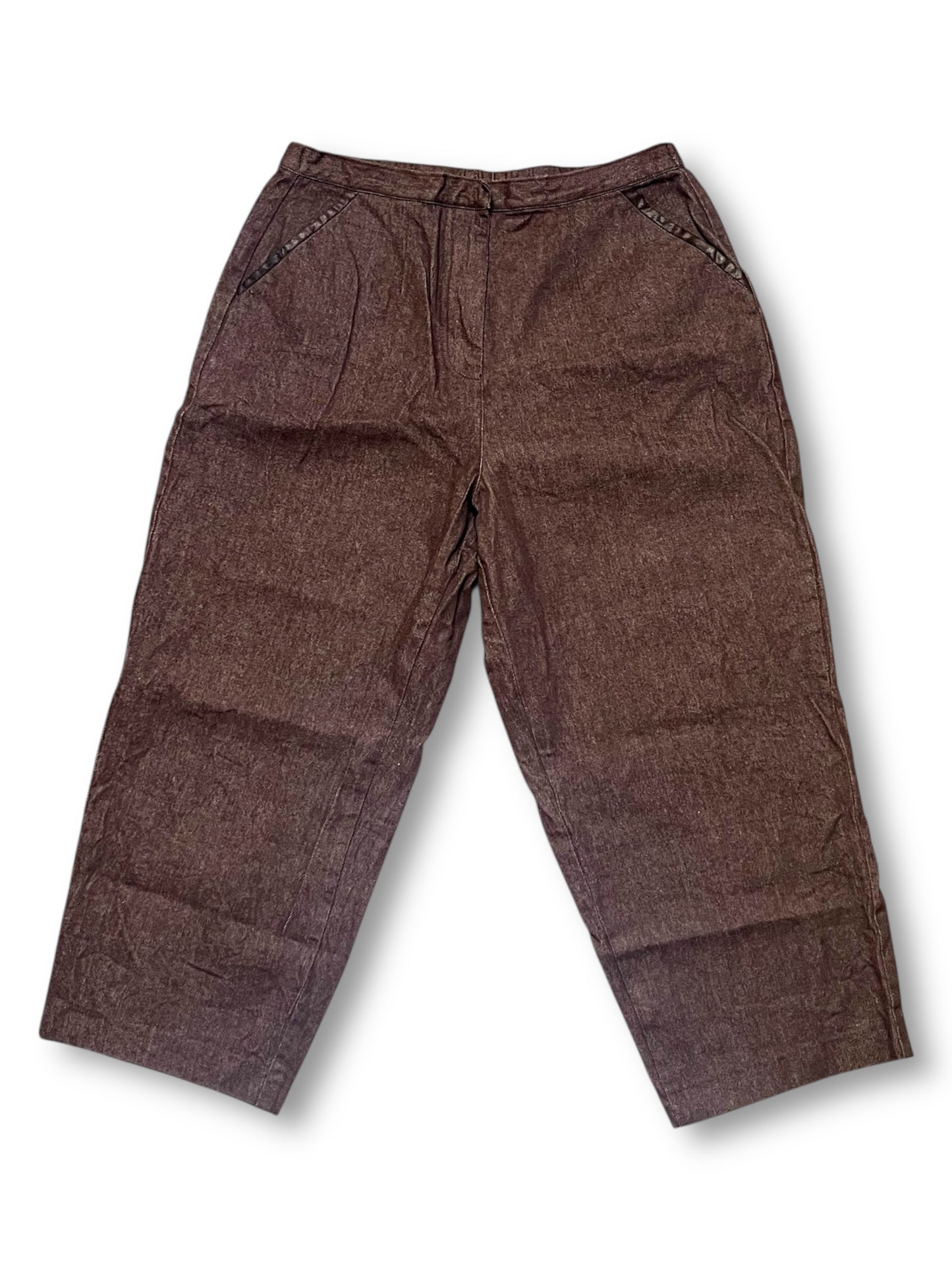 90’s/Y2K Terry Lewis Brown Denim Pants (L)