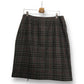 Y2K Sag Harbor Gray Plaid Skirt (XL)