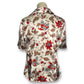 90’s/Y2K Floral Satin Blouse (XL)