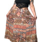 90’s August Max Woman Pink and Khaki Floral Print Skirt (2X)
