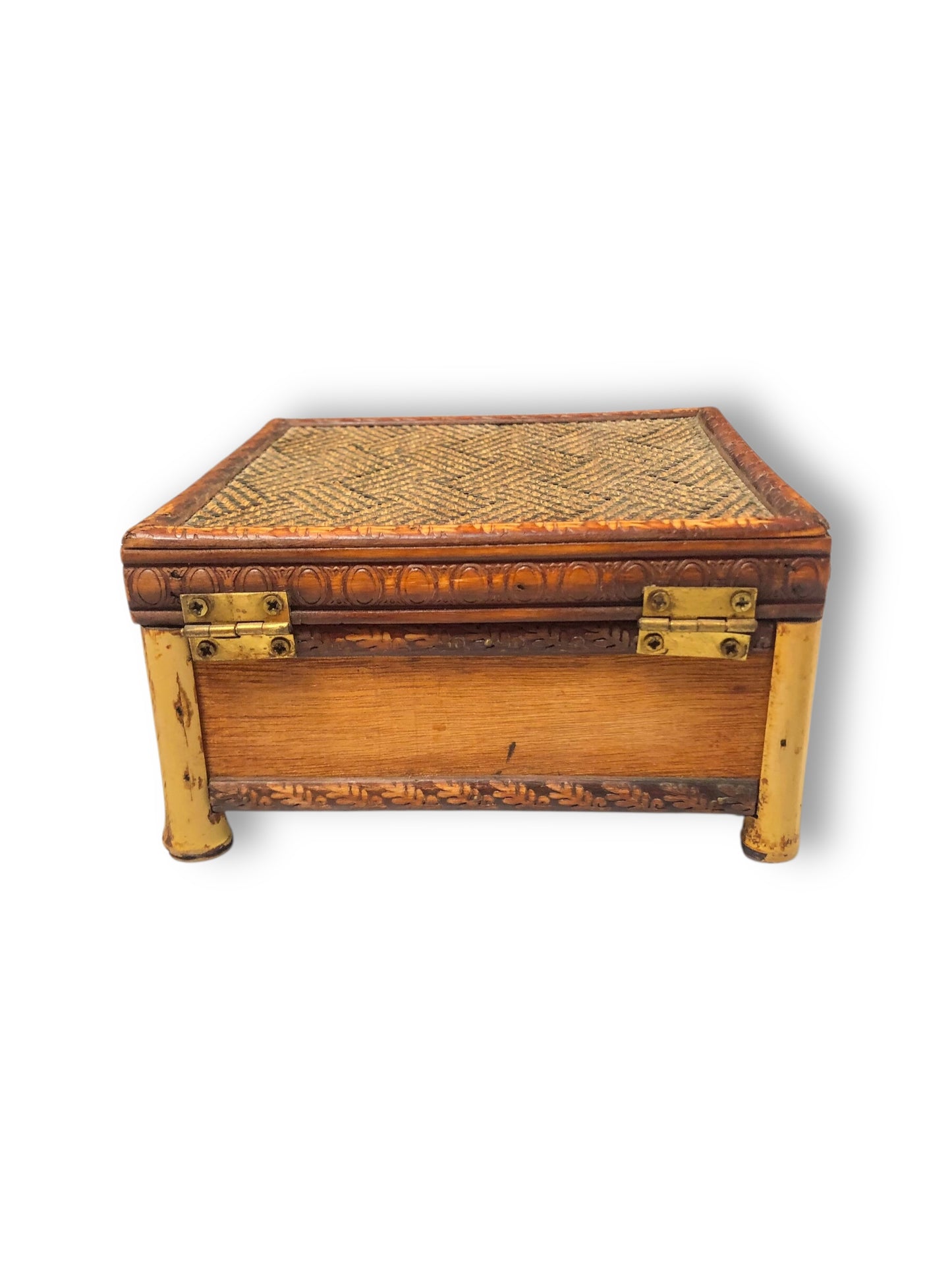 Vintage Wooden Jewelry Box