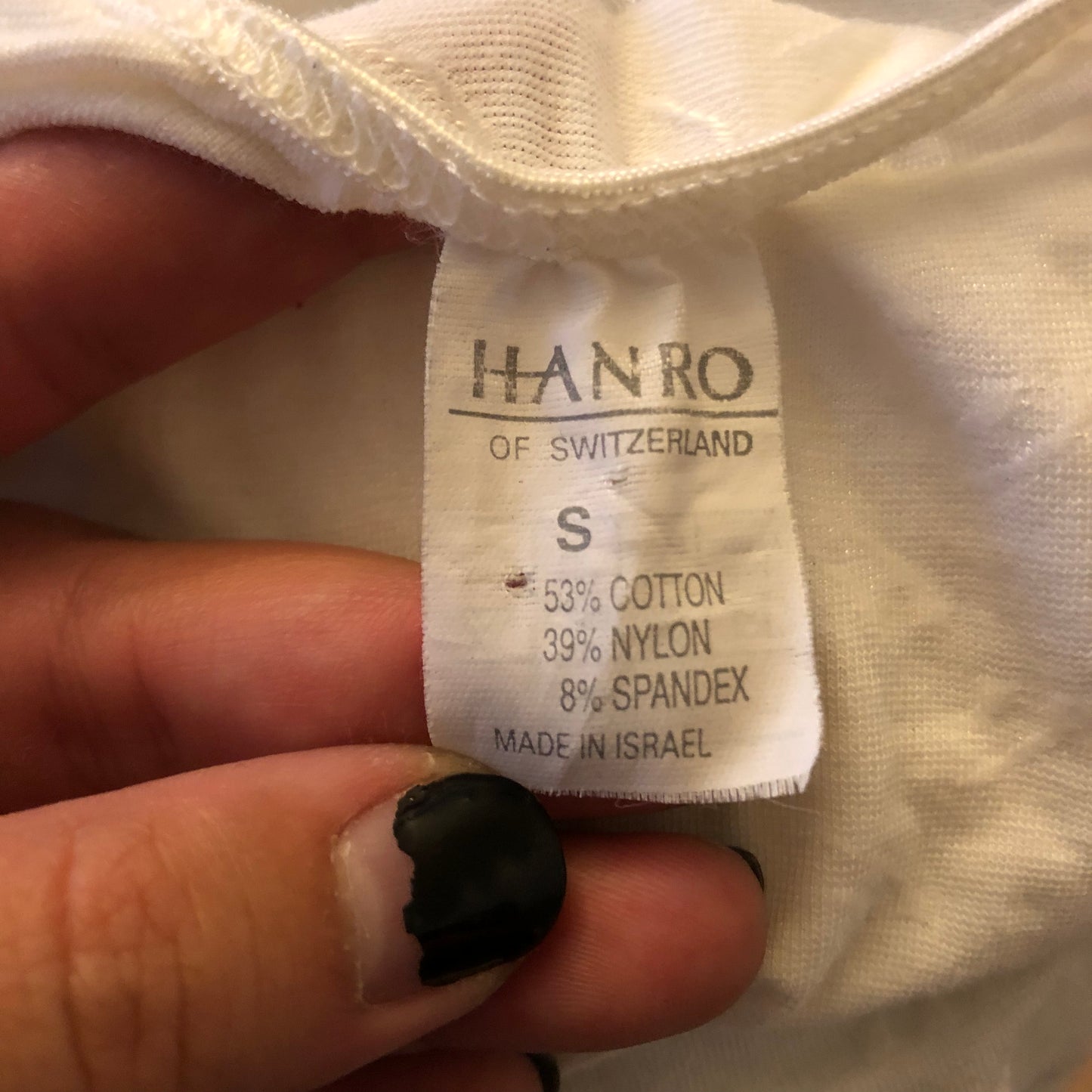 90’s Hanro of Switzerland White Bodysuit (S)