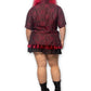 90’s/Y2K Wine Red Silk Blouse (XL)