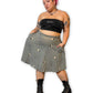 Y2K/Modern Twee Print A-Line Skirt (XL/1X/2X)