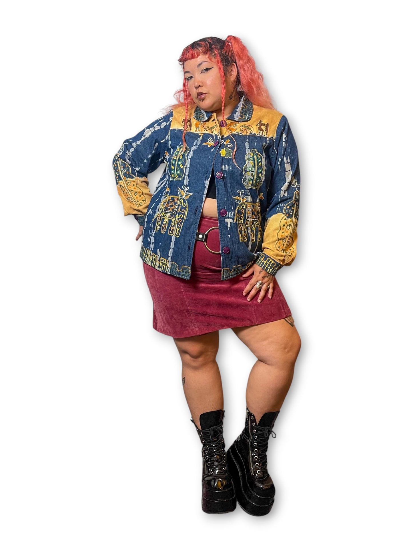 90’s Boho Hippie Jacket (1X)