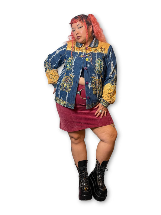 90’s Boho Hippie Jacket (1X)