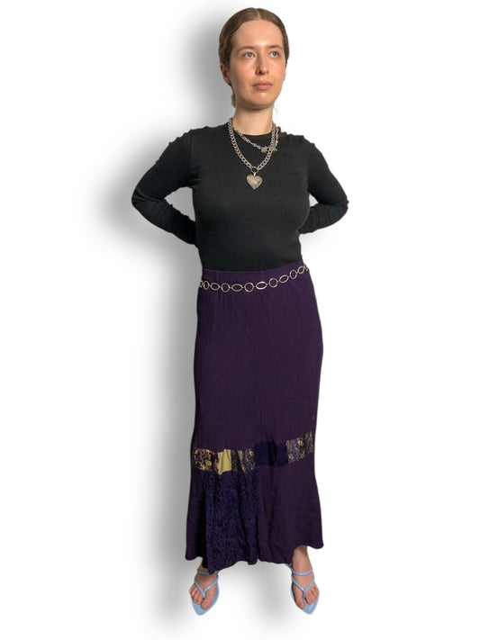 90’s Tommy n Loulou Purple Midi Skirt (M/L)