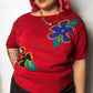 80’s Rejoice! Red Knit Shirt (2X)