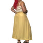 80’s/90’s Michael & Company Pale Yellow Pleated Midi Skirt (2X)