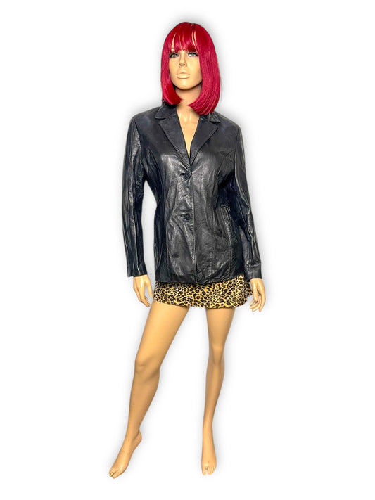 90’s /Y2K Pelle Studio by Wilson’s Black Leather Jacket (M)