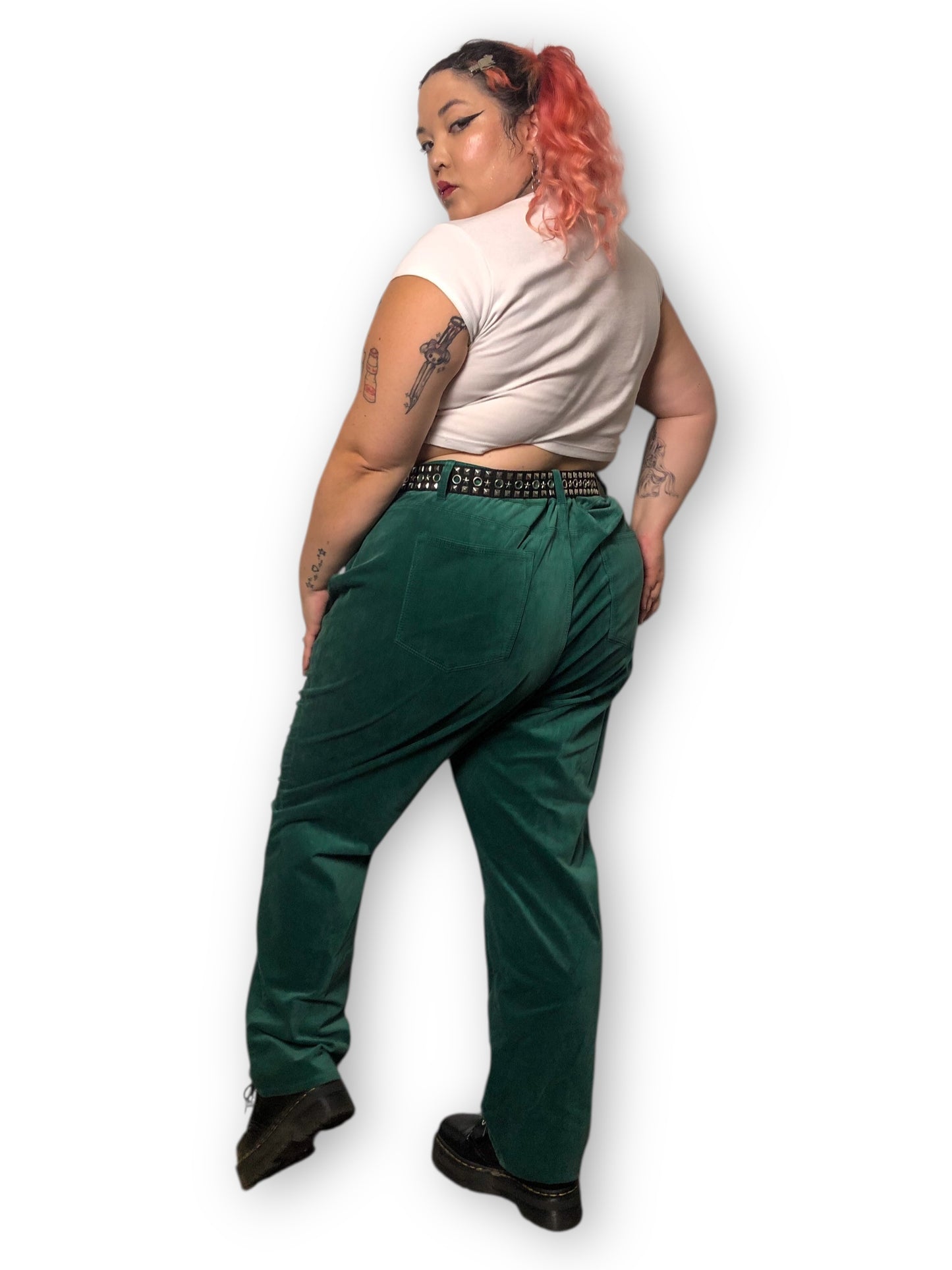 Talbots Forest Green Velvet Pants (3X)