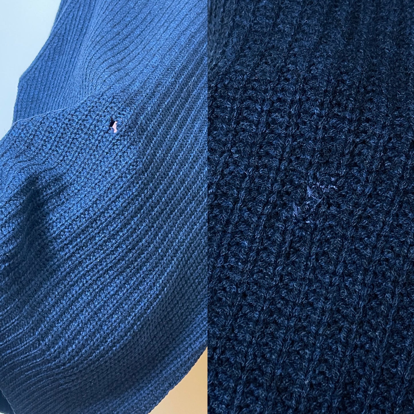 Vintage Navy Blue Fisherman Sweater (XL)