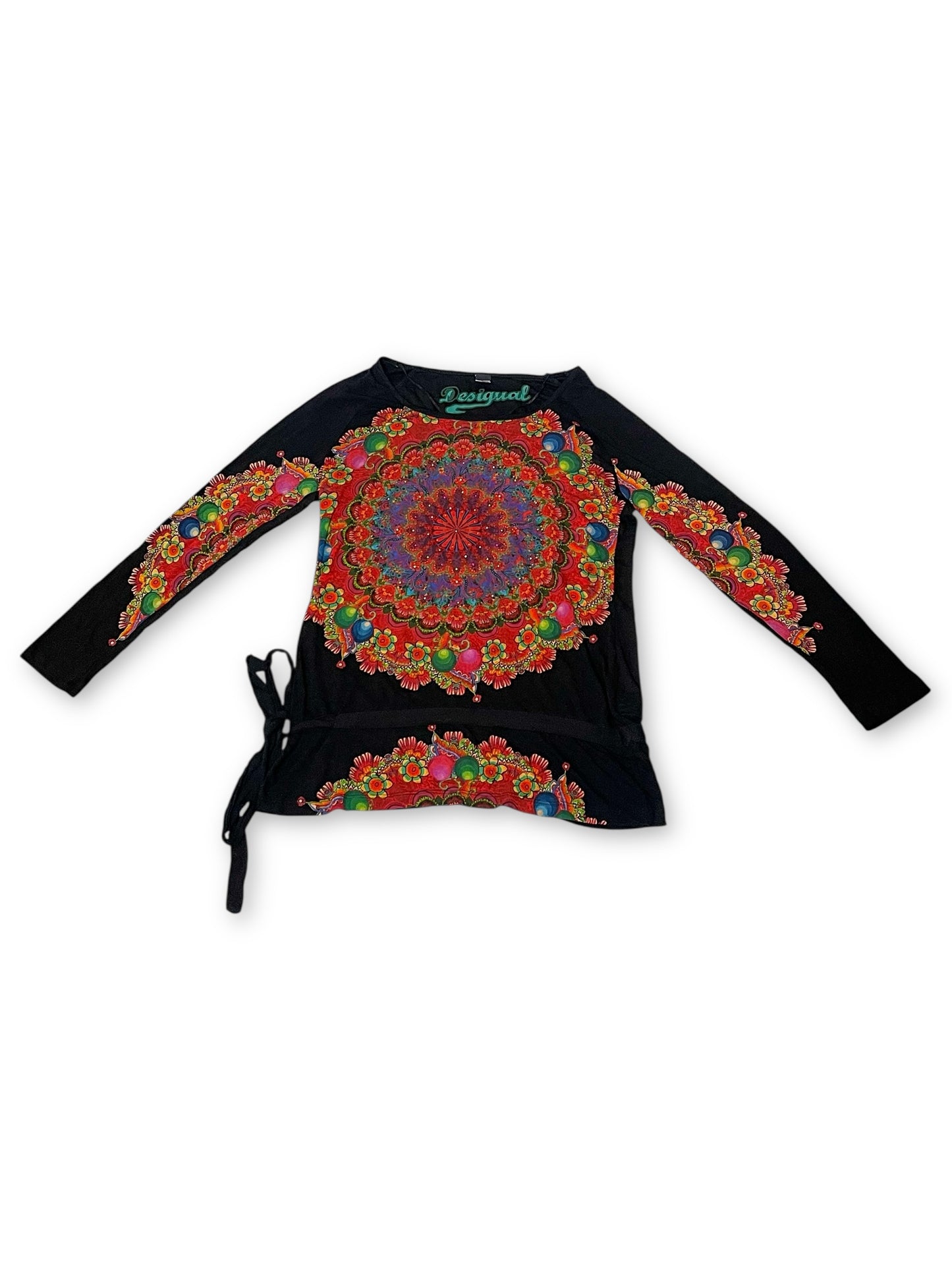 DESIGUAL Floral Mandala Long Sleeve Shirt (XL)