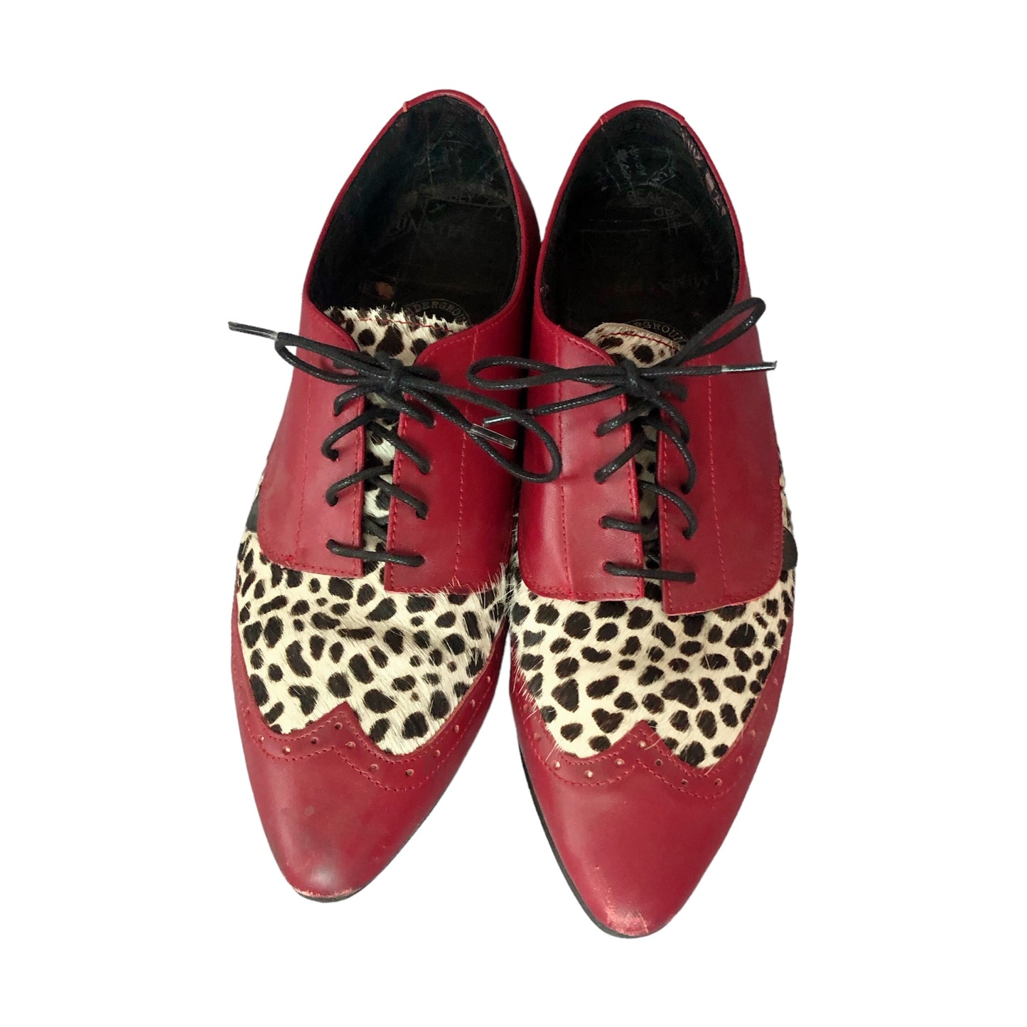 90’s Underground Red Leopard Leather Oxford Shoes (12)