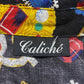 80’s/90’s Caliché Black Retro Print Blouse (L/XL)