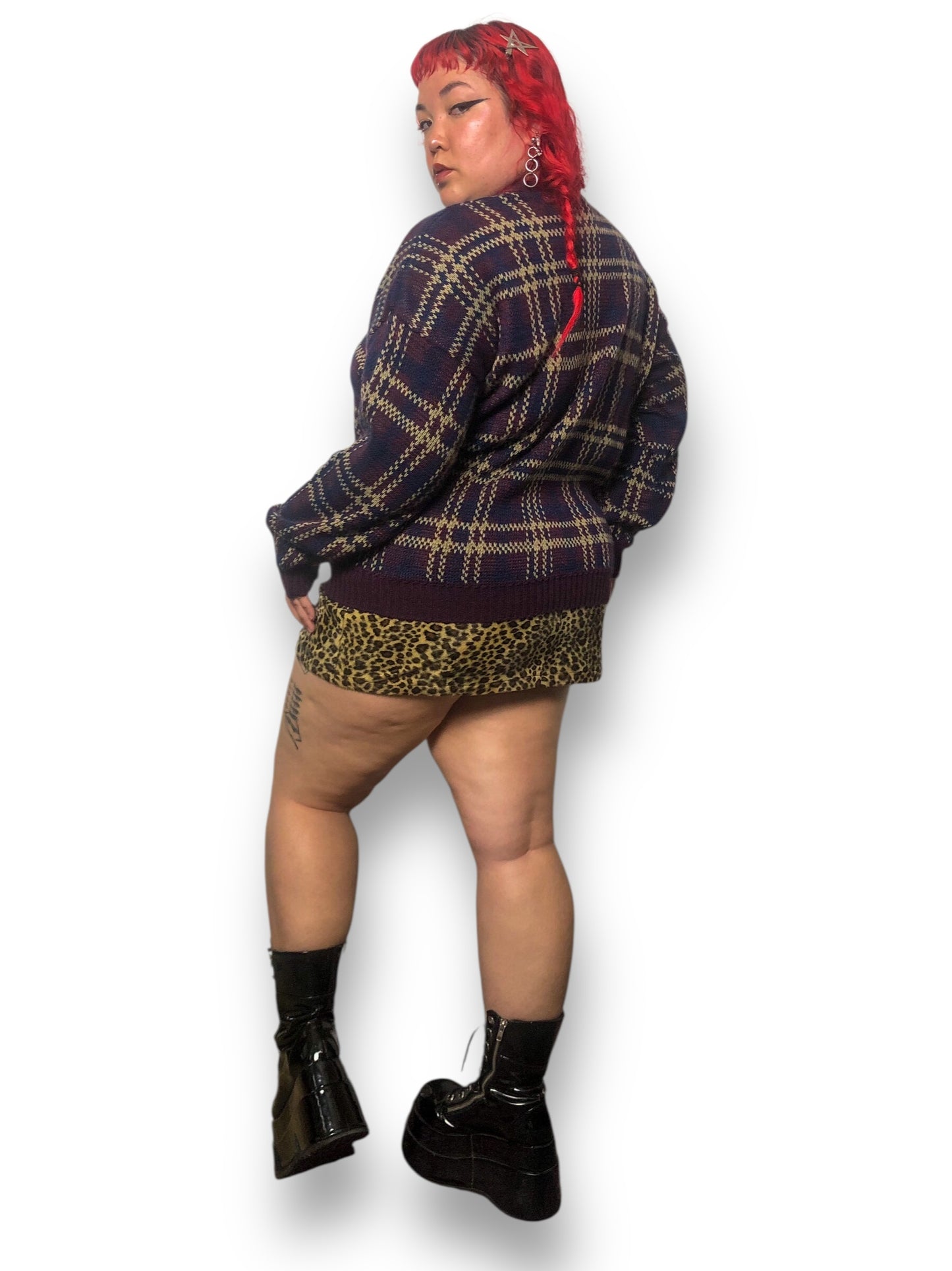 80’s/90’s Windridge Plaid Knit Sweater (XL/2X)