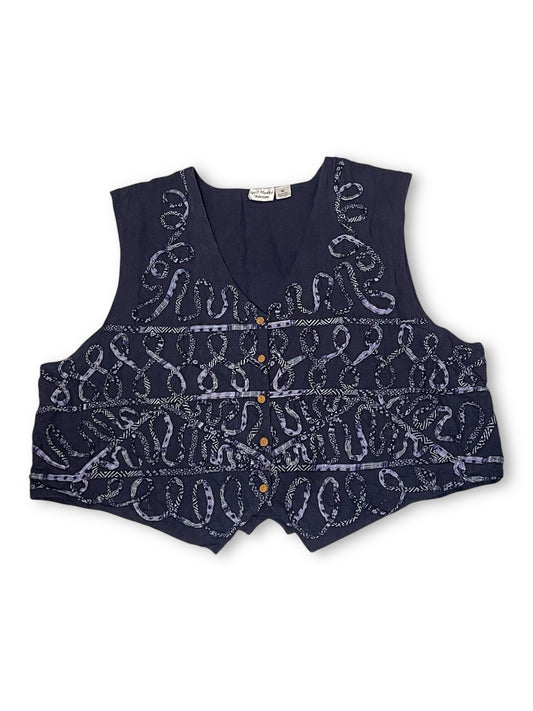 Y2K Whimsygoth Patterned Vest (4X)