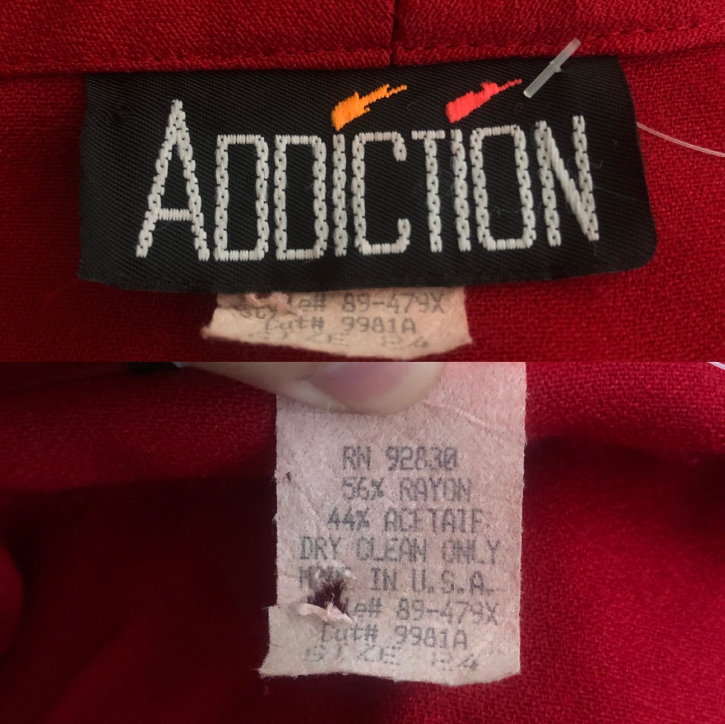 80’s/90’s Addiction Red Retro Blazer (3X)