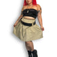 90’s/Y2K Mills Uniform Co Khaki Pleated Skirt (2X)