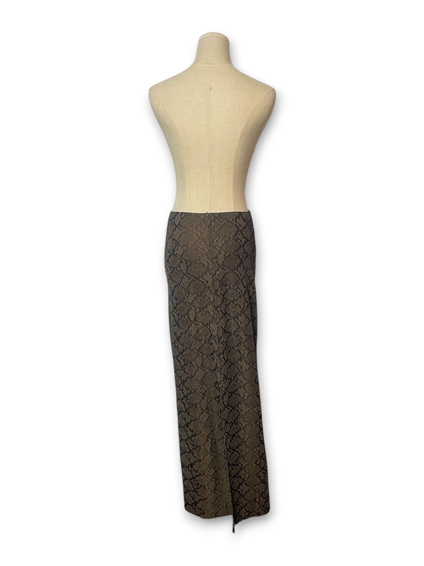 90’s Snake Print Maxi Skirt (XS/S/M)