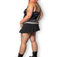 Y2K Worthington Black Satin Tank Top (2X)