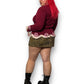 90’s Storybook Knits Burgundy Knit Cardigan Sweater (M/L)