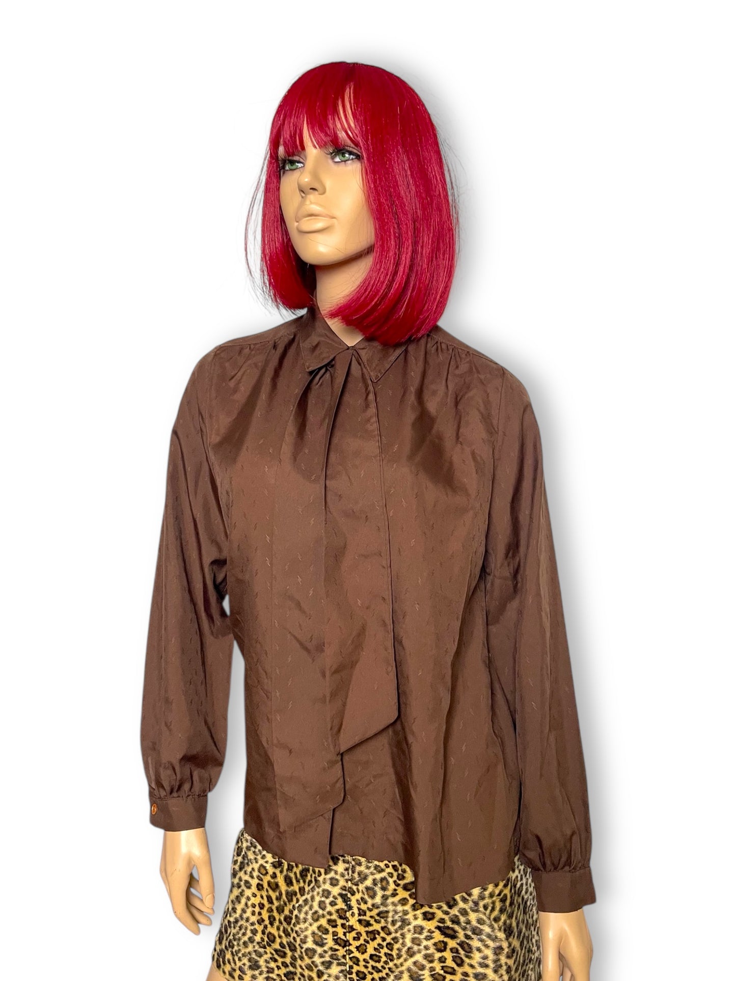 60’s/70’s Dana Point Brown Blouse (M/L)