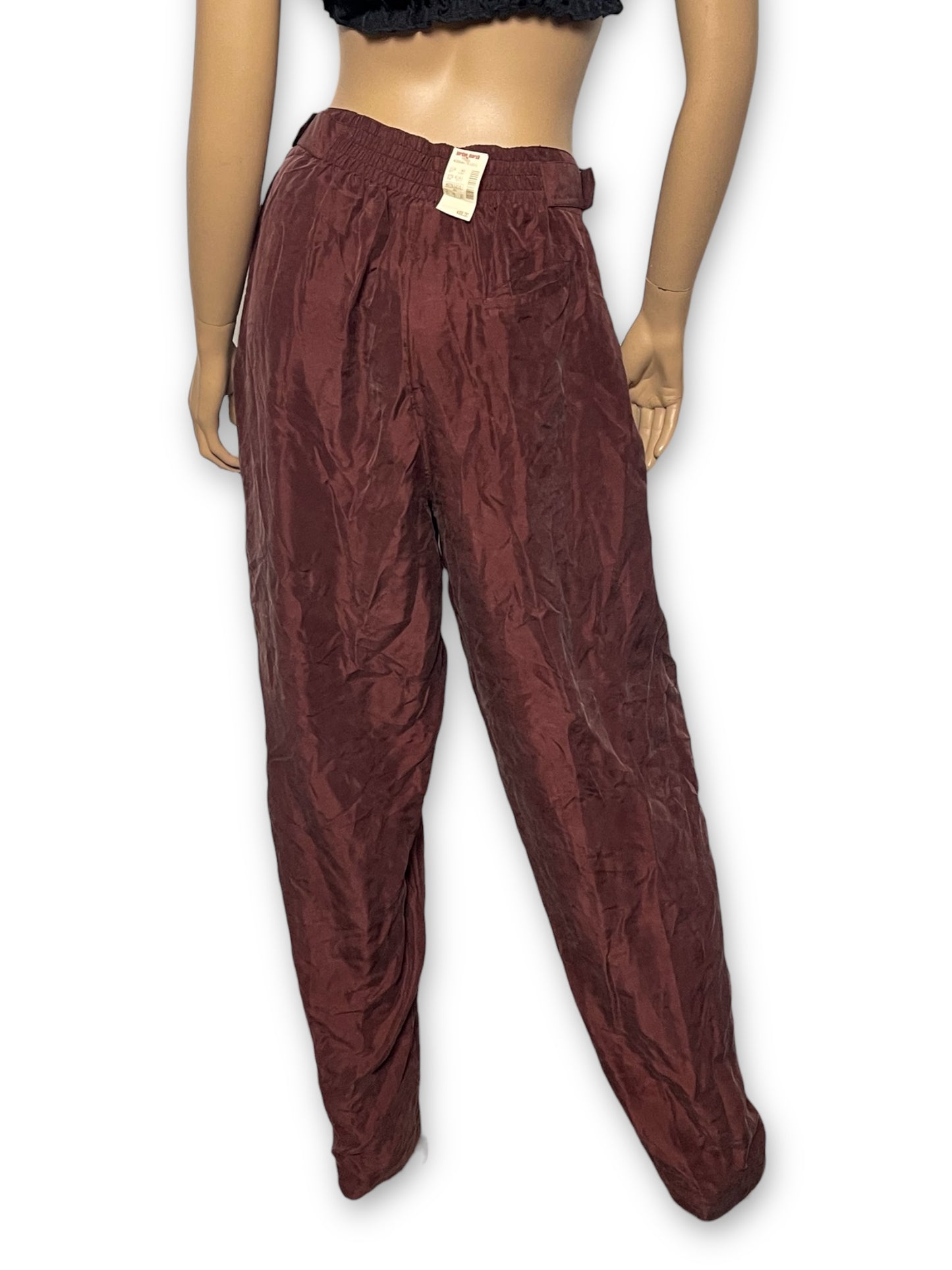 90’s Diane Gilman Brown Silk Pants (L)