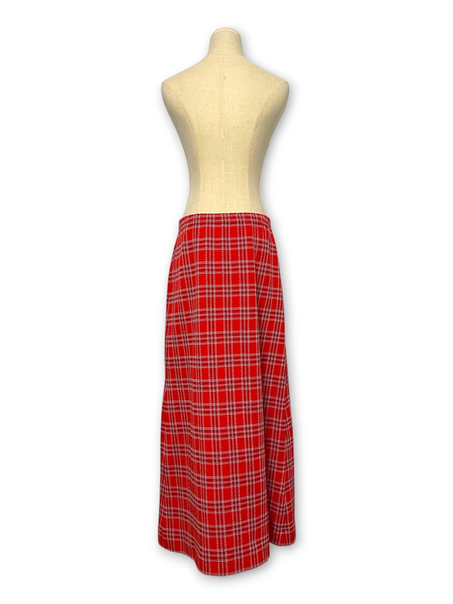 70’s/80’s Retro Grunge Plaid Maxi Skirt (M/L/XL)