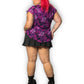 Y2K Style & Co Purple Floral Top (3X)