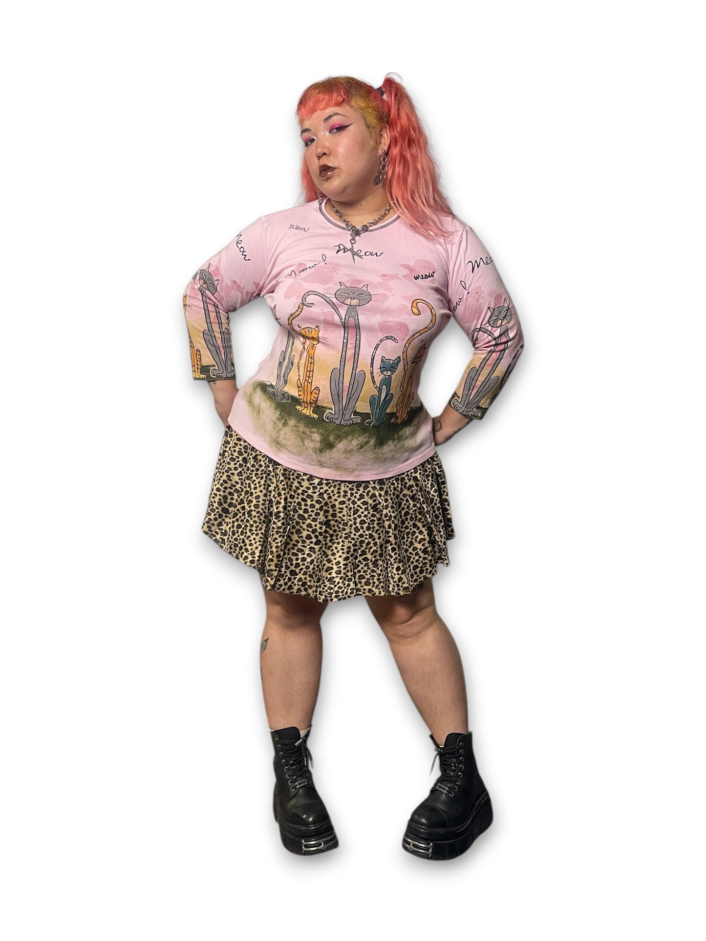 90’s/Y2K Kitty Cat Shirt (2X)