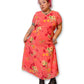 Y2K Floral Pink Maxi Dress (2X)