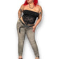 Y2K Bisou Bisou Gray Distressed Jeans (XL/2X)