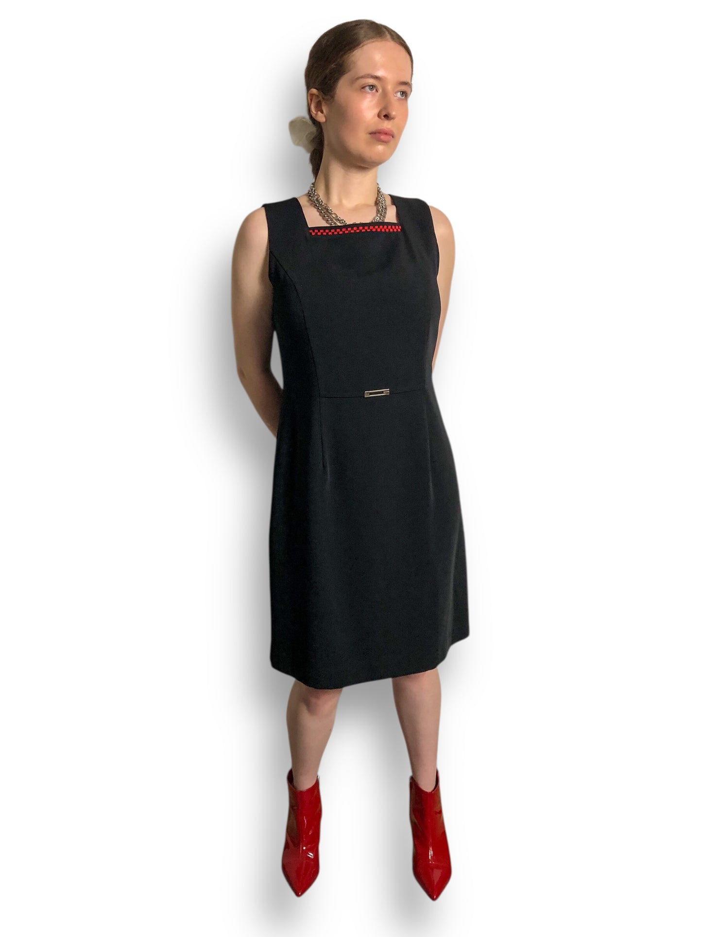 90’s/Y2K Black Pencil Dress (L)