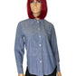 70’s/80’s Sail for Sears, Roebuck, and Co Blue Button Down Shirt (M)