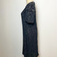80’s/90’s Black Beaded Cocktail Dress (M)