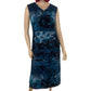 Y2K Liz Claiborne Navy Blue Layered Maxi Dress (L/XL)