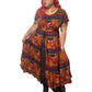 90’s/Y2K Boho Print Maxi Dress (XL/1X)