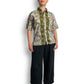 90’s/Y2K White Graphic Print Button Down Shirt (M/L)