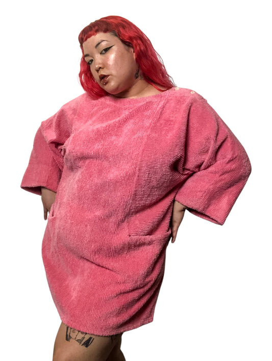 80’s Fuzzy Pink Shirt (XL/2X/3X)