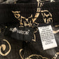 Y2K Sag Harbor Black Floral Print Midi Skirt (2X)