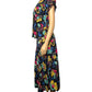 Vintage Abstract Floral Print 2-Piece Set (L)