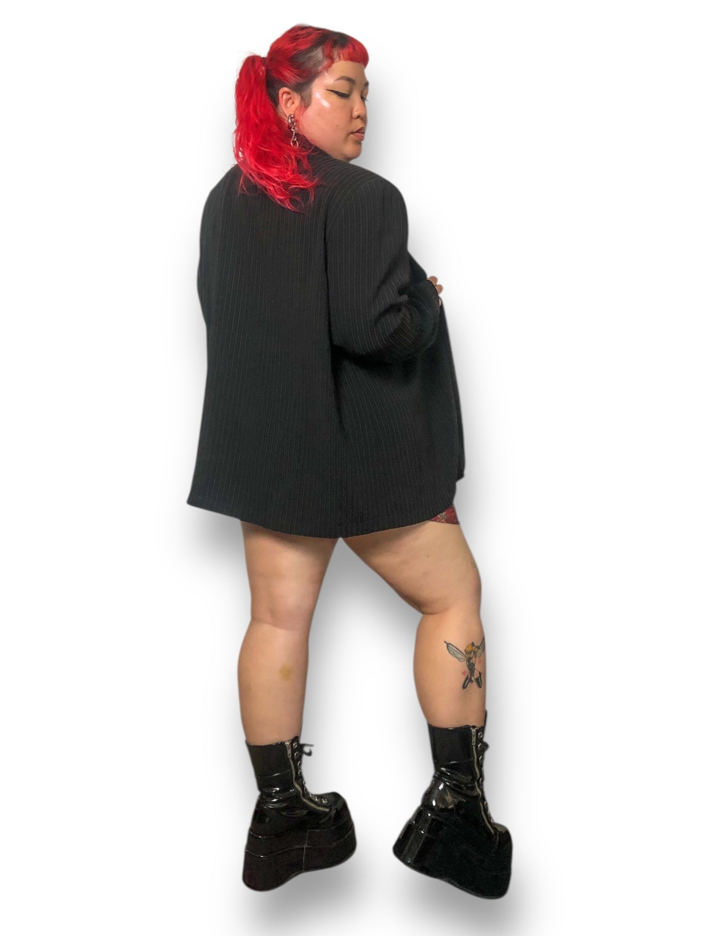 90’s Hino & Malee III Black Pinstripe Blazer (L/XL/2X/3X)
