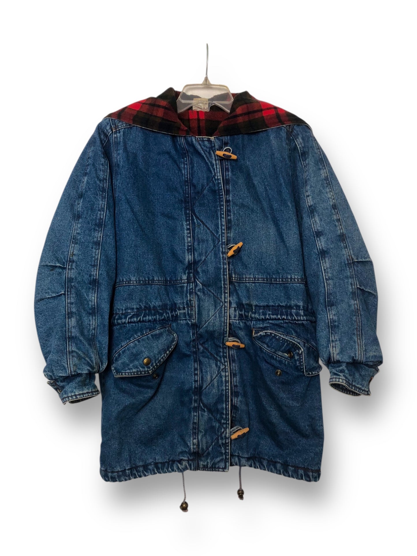 90’s Denim Hooded Jacket (M)