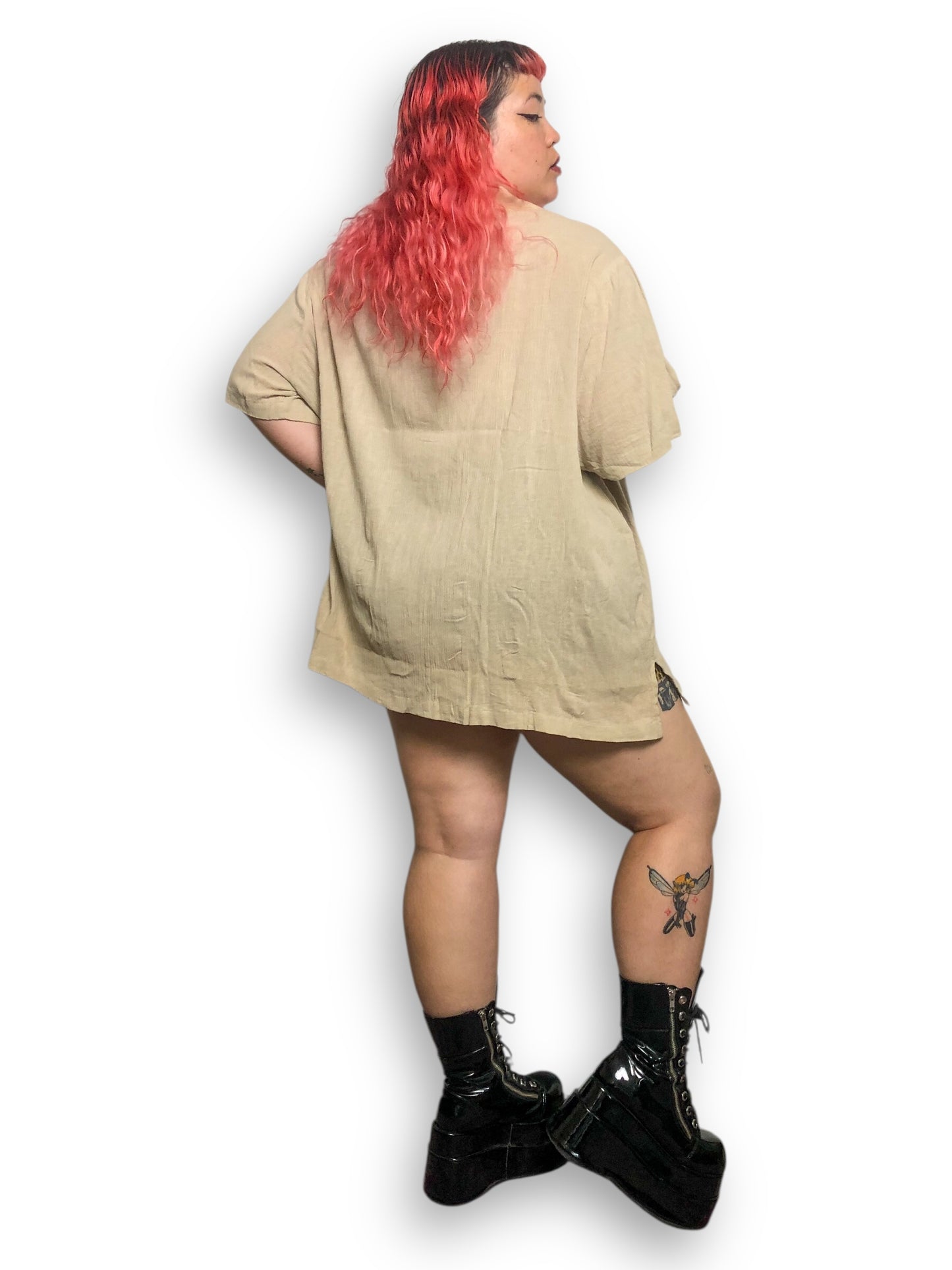 Y2K All American Comfort Beige Blouse (5X)
