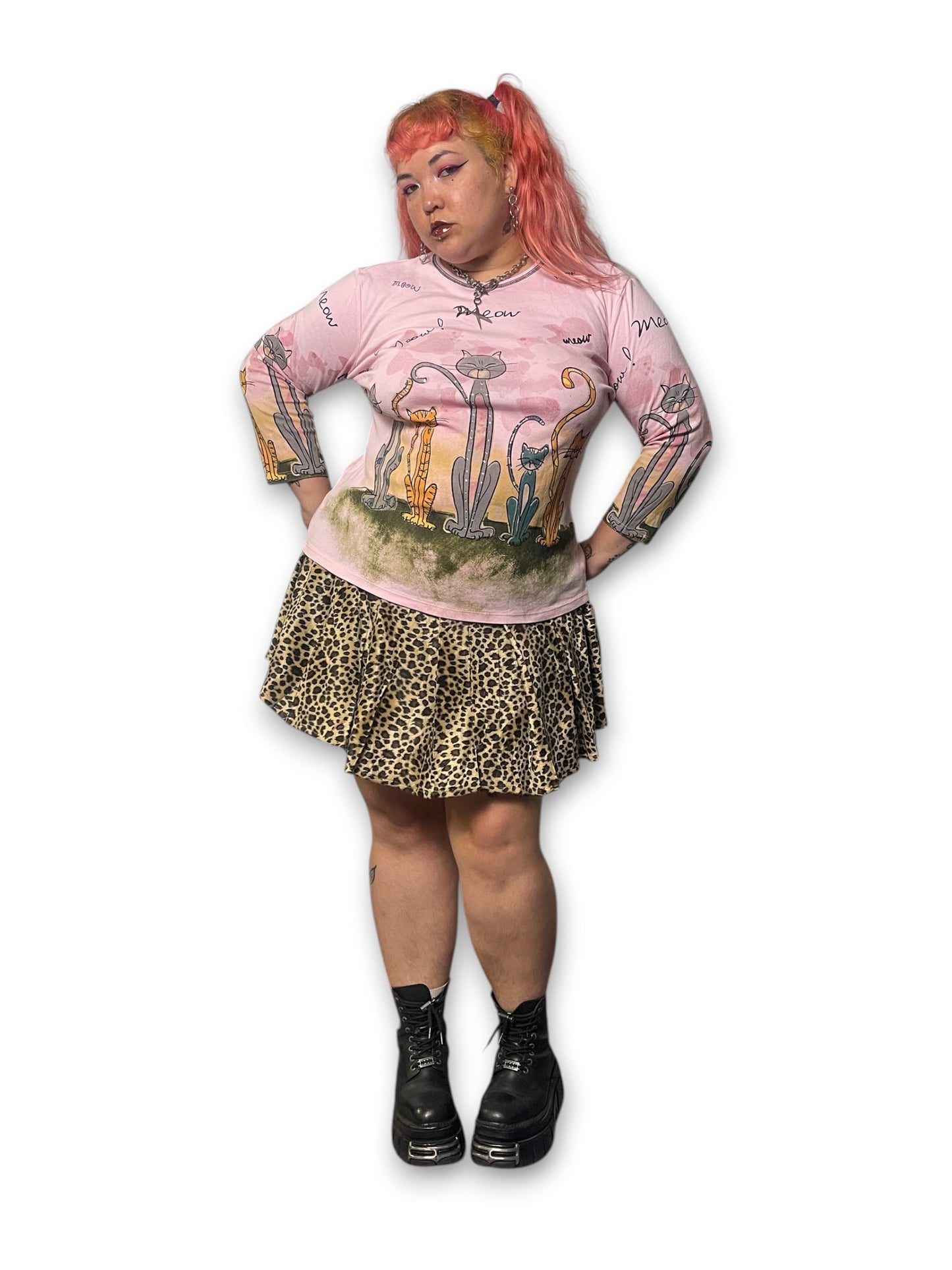 90’s/Y2K Kitty Cat Shirt (2X)