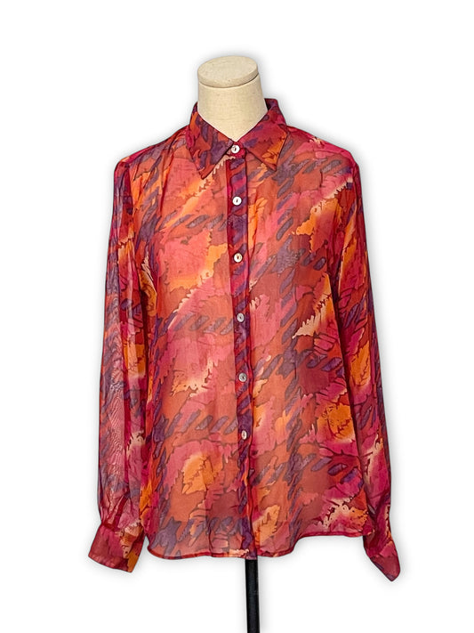 90’s Sunset Sheer Blouse (M)